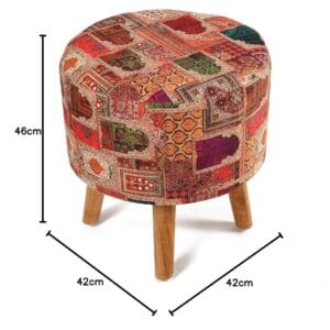 Wooden Ottomans 3 Leg | Stylish & Durable 3-Legged Ottoman for Living Room or Bedroom