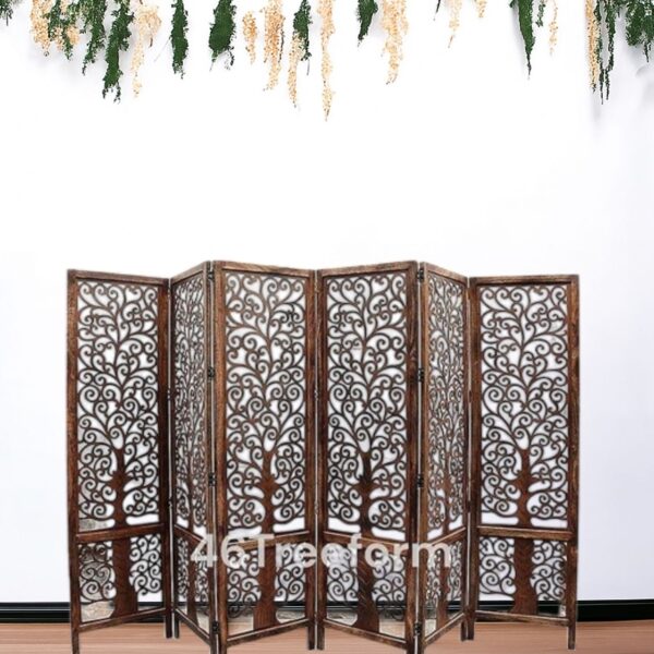 Wooden Room Partition/Screen/Room Divider (6 Panel)