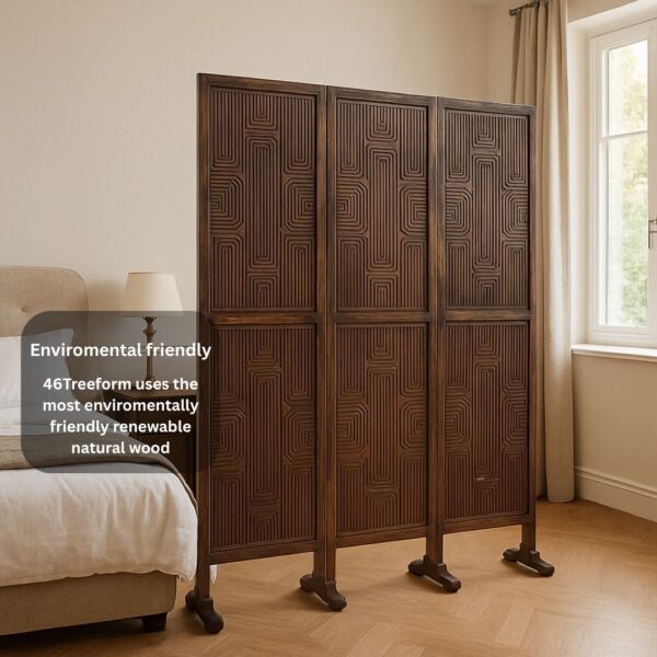 Wooden Room Partition/Screen/Room Divider for Living Room - Image 4