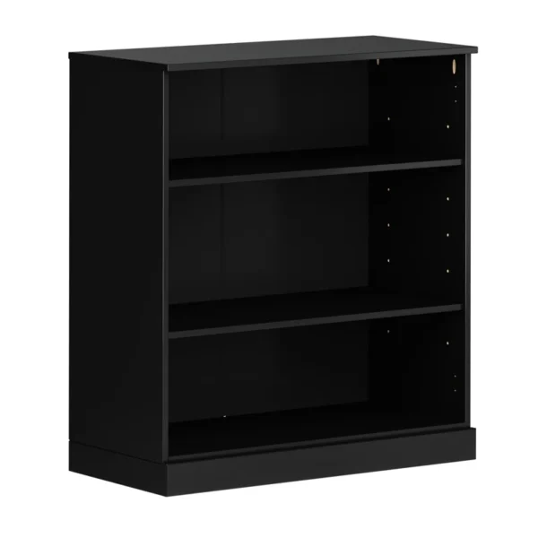 Solid Wood 3-Shelf Bookcase with Adjustable Shelves – Durable Book Rack - Image 3