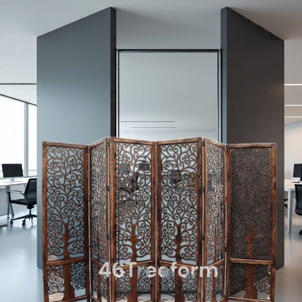 Wooden Room Partition/Screen/Room Divider (6 Panel) - Image 6