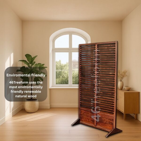 Wooden Room Partition/Screen/Room Divider for Living Room (30 Inches Wide) - Image 3
