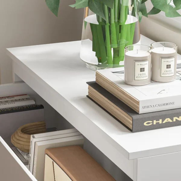 Drawer Dresser – Wooden Storage Chest with 3 Drawers for Bedroom, Living Room, and Home Organization - Image 6