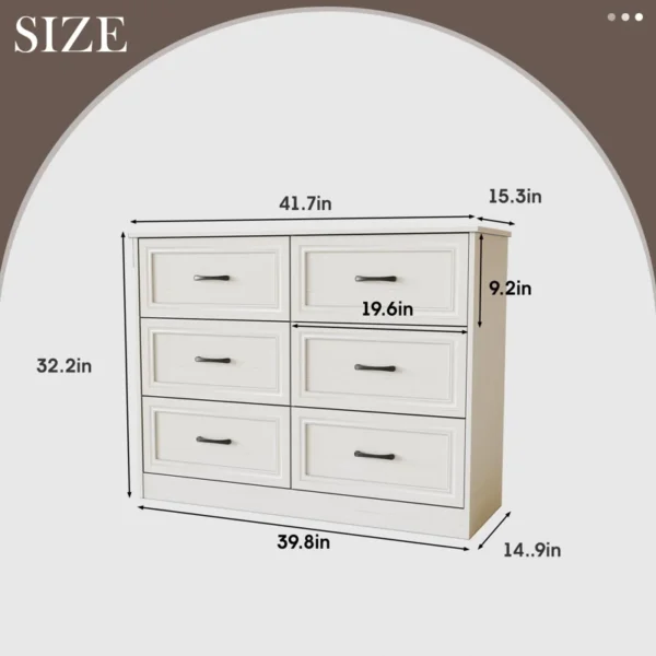 Marizela 55'' W 7-Drawer Dresser – Spacious and Stylish Storage Solution - Image 2