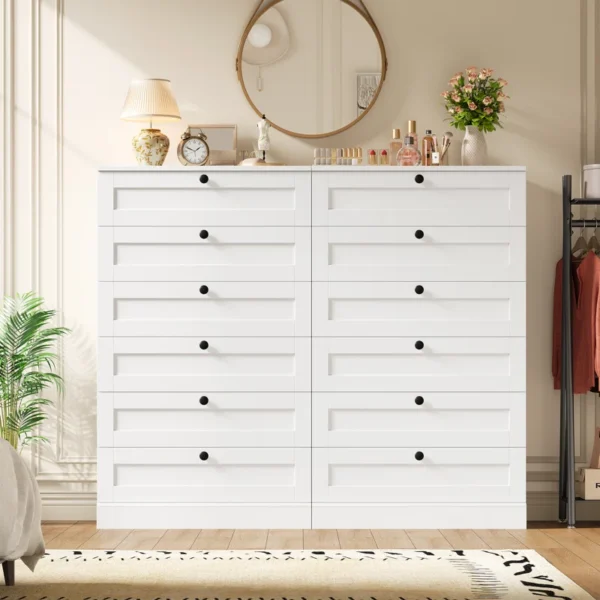 51.6" H Freestanding 6 Drawer Dresser – Tall and Spacious Storage Solution - Image 6