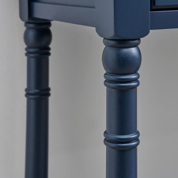 Console Entry Table with 2 Drawers – Narrow Accent Table with Storage Shelf - Image 7