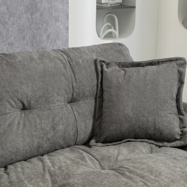 Modern Sofa Loveseat with 2 Throw Pillows – Comfortable and Stylish Living Room Furniture - Image 2