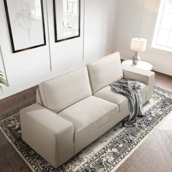 Luxury Modern Upholstered Sofa for Living Room – Couches with Solid Wood Frame - Image 2
