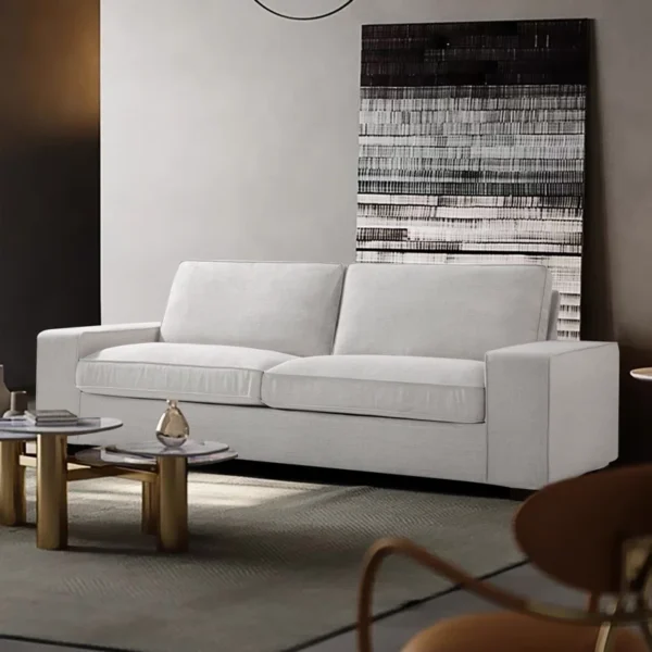 Luxury Modern Upholstered Sofa for Living Room – Couches with Solid Wood Frame