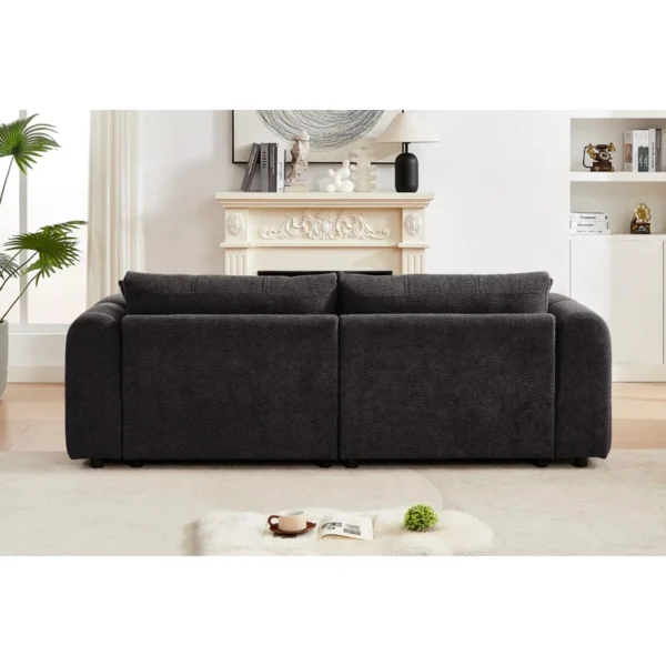Buy Round Arm Upholstered Sofa – Luxurious & Comfortable Sofa for Living Rooms - Image 2