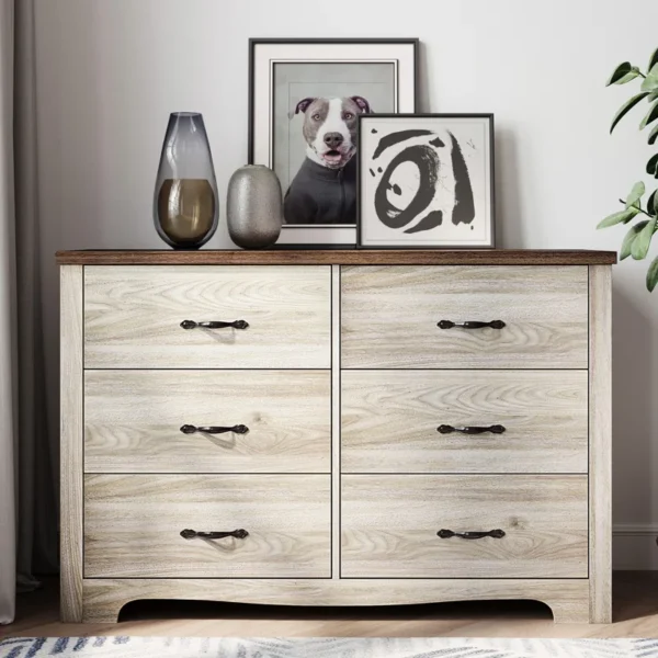 Antasek 47.2'' W 6-Drawer Dresser – Stylish and Practical Storage Solution - Image 2