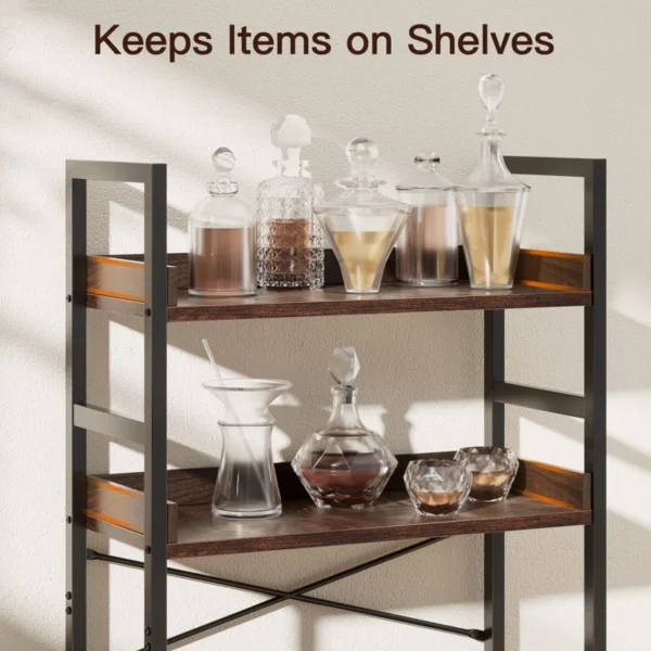 Avrumi Unfinished Etagere Storage Bookcase – Stylish Wooden Bookcase & Book Rack for Home & Office - Image 5