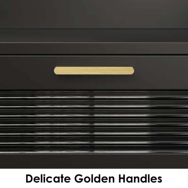 Bocker 45.6" H 5-Drawer Dresser with Glass Door – Elegant Storage with a Modern Touch - Image 6
