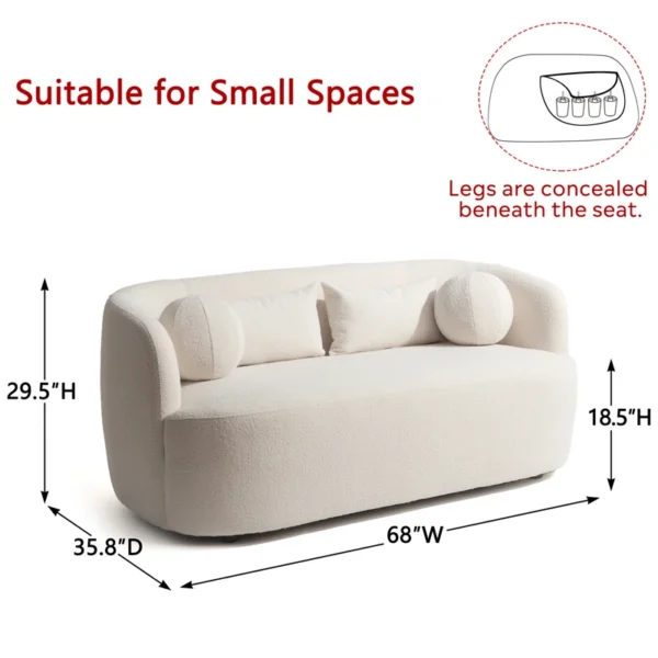 Upholstered Loveseat – Comfortable and Stylish Living Room Seating - Image 5
