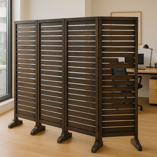 46Treeform® Wooden Room Partition/Screen/Room Divider for Living Room, Bedroom, Home Office, Restaurant, Hallway, Kitchen 20 Inches Wide (4 panel with stands) - Image 5