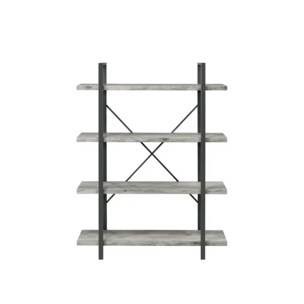 Cole Etagere Bookcase with Metal Frame - Image 4