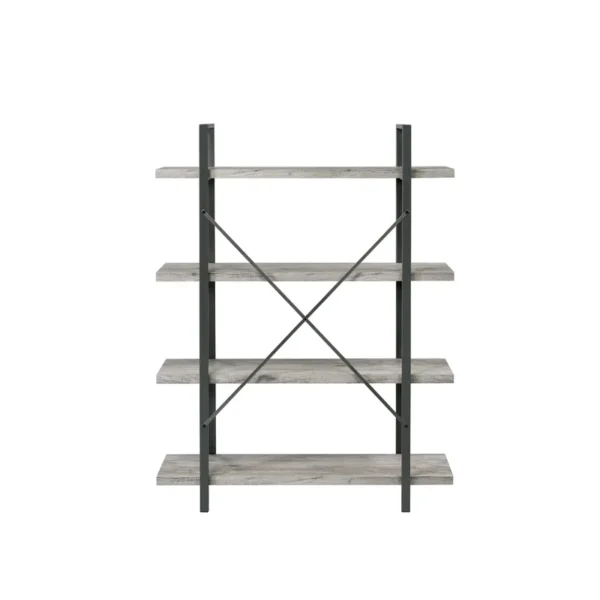 Cole Etagere Bookcase with Metal Frame - Image 5