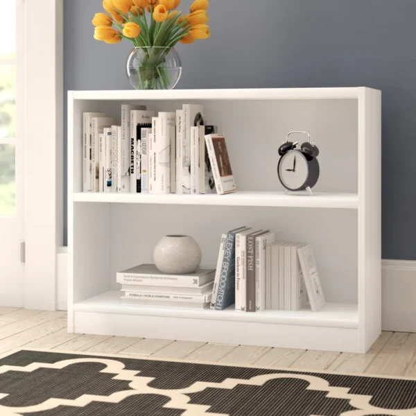 Doyno Small 2-Shelf Bookcase – Compact Storage & Display Bookshelf for Home Office, Living Room, and Bedroom - Image 2