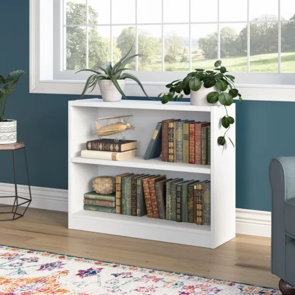 Doyno Small 2-Shelf Bookcase – Compact Storage & Display Bookshelf for Home Office, Living Room, and Bedroom - Image 4