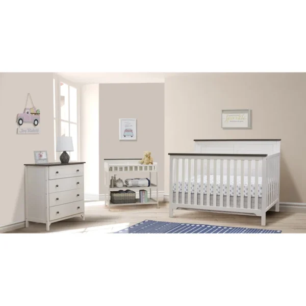 Buy Farmhouse Convertible 4-Piece Nursery Furniture Set | Elegant & Functional - Image 3