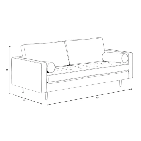 Buy Comfort & Modern Square Arm Sofa – Stylish, Durable & Comfortable for Any Room - Image 8
