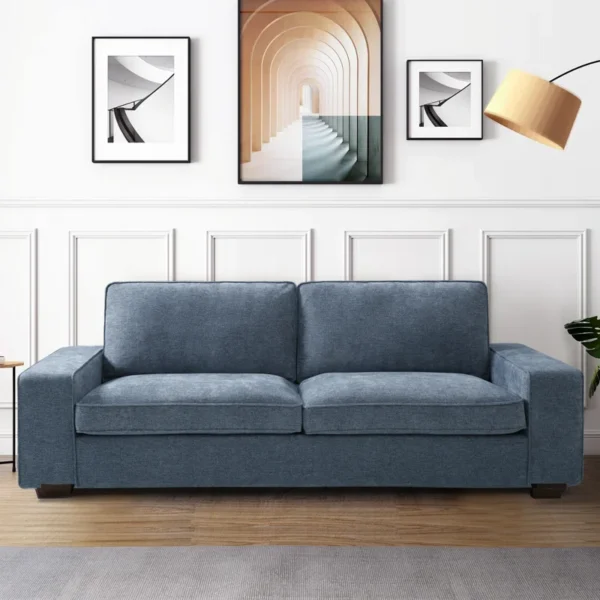 Sofa Square Arm Upholstered Sofa – Stylish and Comfortable Living Room Furniture