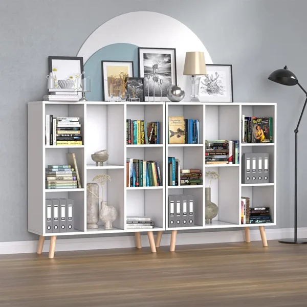 Johntavius 32" W x 37" H Bookcase with 8 Cubes – Modern Storage Solution for Home & Office - Image 5