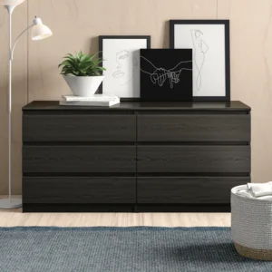 Kepner 6 Drawer 60.5" W Double Dresser – Spacious and Stylish Storage for Your Home