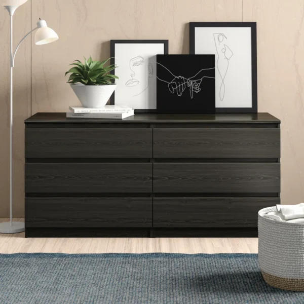 Kepner 6 Drawer 60.5" W Double Dresser – Spacious and Stylish Storage for Your Home