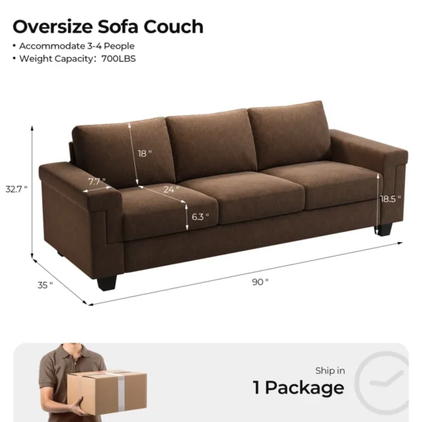 Buy Upholstered Sofa – Comfortable, Stylish & Durable Seating for Every Home - Image 3
