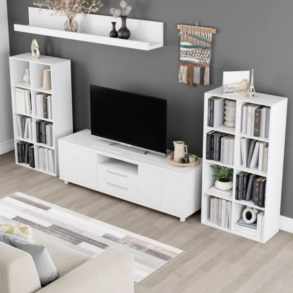 Lakrisha Wooden Bookcase – Shelf Book Rack for Home, Office & Book Storage Solution - Image 6