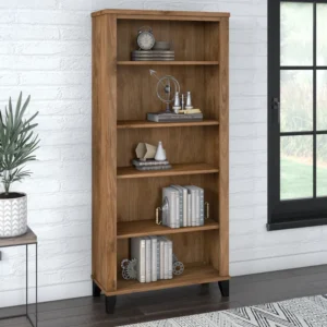 Magomed Bookcase – Modern Wooden Bookshelf for Home Office and Living Room Storage