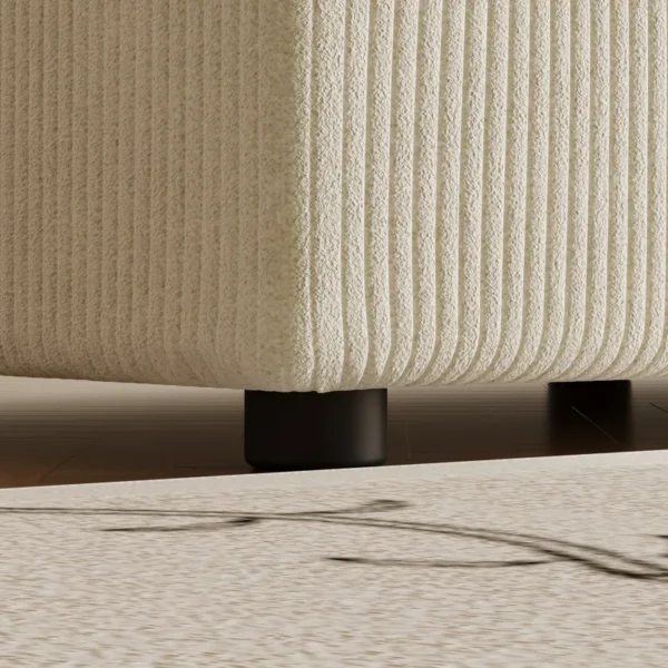 Buy Modern Modular Sectional Sofa with Corduroy Upholstery – 3-Seat Design, Detachable Cushions & Plush Pillows - Image 5