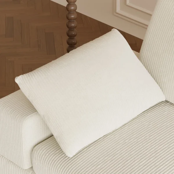 Buy Modern Modular Sectional Sofa with Corduroy Upholstery – 3-Seat Design, Detachable Cushions & Plush Pillows - Image 7