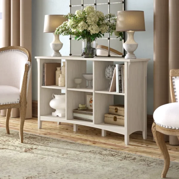 Pernell 30" H x 48" W Cube Bookcase – Modern Storage and Display Bookcase for Home Office, Living Room, and Bedroom