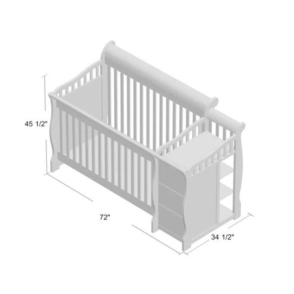 Princeton Crib | Elegant & Safe Baby Crib for Modern Nurseries - Image 4