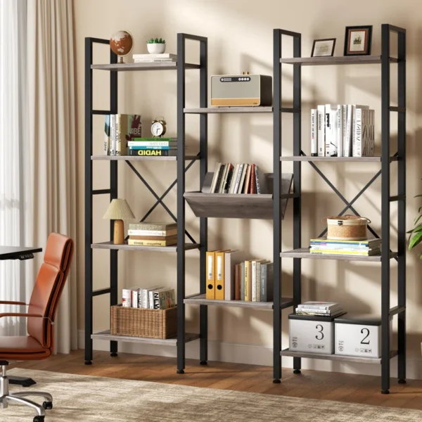 Etagere Bookcase – Large Shelf Wooden Book Rack - Image 2