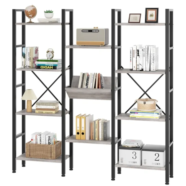 Etagere Bookcase – Large Shelf Wooden Book Rack - Image 4
