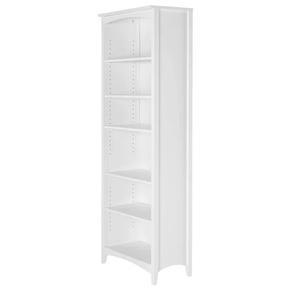 Raniyah Bookcase – Elegant 6-Shelf Wooden Book Rack for Home & Office Storage