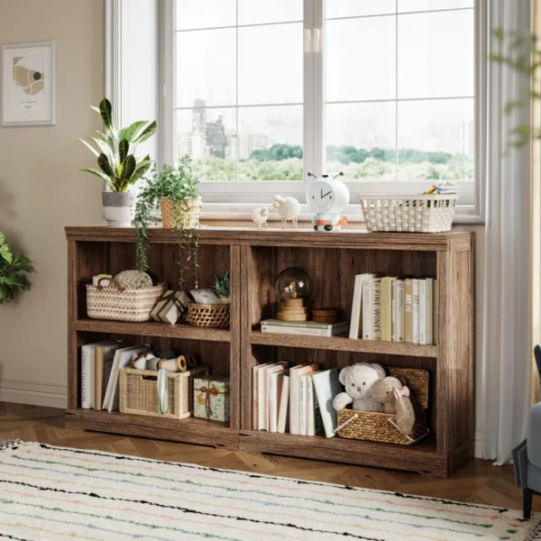 Severus Bookcase – Stylish 5-Shelf Wooden Book Rack for Home - Image 4