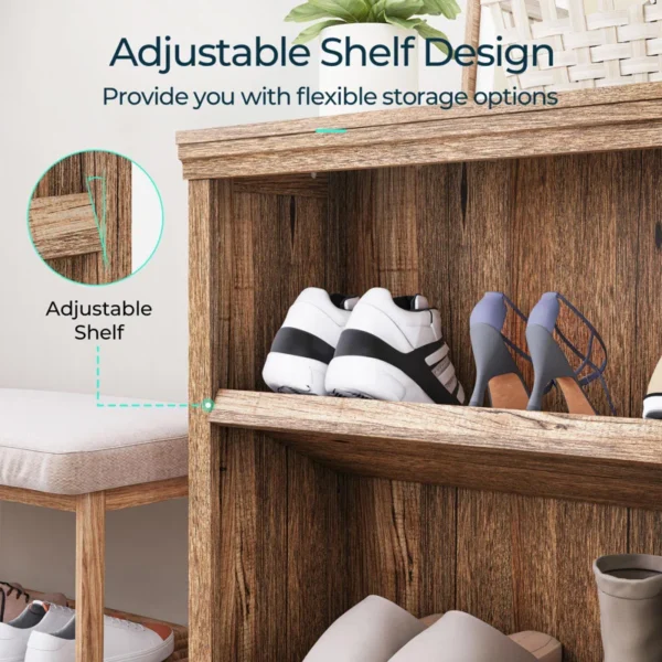 Severus Bookcase – Stylish 5-Shelf Wooden Book Rack for Home - Image 6
