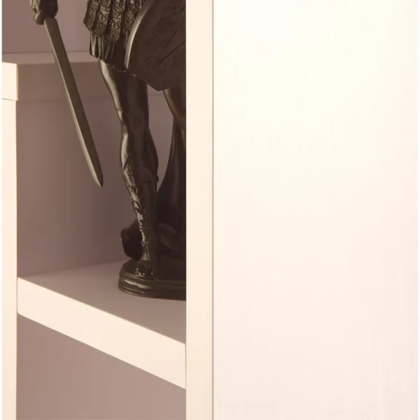 Tello 7-Shelf Geometric Bookcase – Modern Wooden Book Rack - Image 3