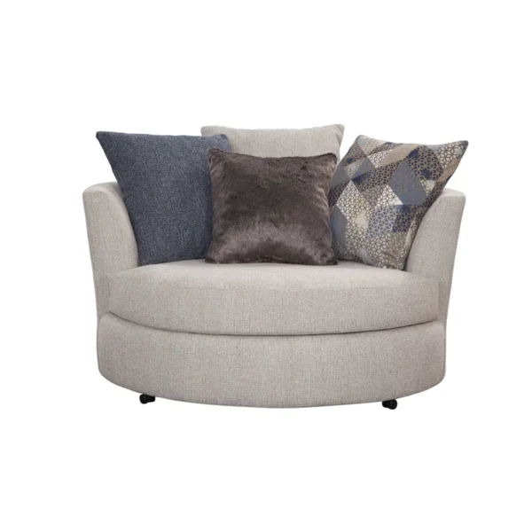 Upholstered Barrel Chair | Comfortable & Stylish Accent Chair for Living Room, Bedroom, or Office