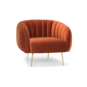 Upholstered Barrel Chair | Stylish and Comfortable Accent Chair for Living Room, Bedroom, or Office