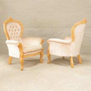Victorian Armchairs in Teak wood Set of 2