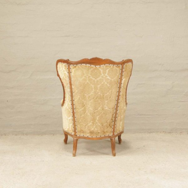French style high back carved Armchairs - Image 3