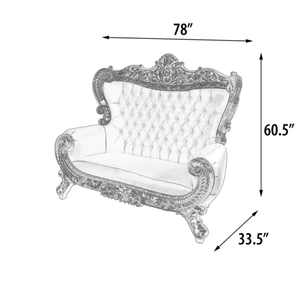 78" Upholstered Loveseat – Elegant and Comfortable Sofa for Living Room & Home Decor - Image 5