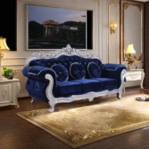Carved Upholstered sofa (3 Seater)