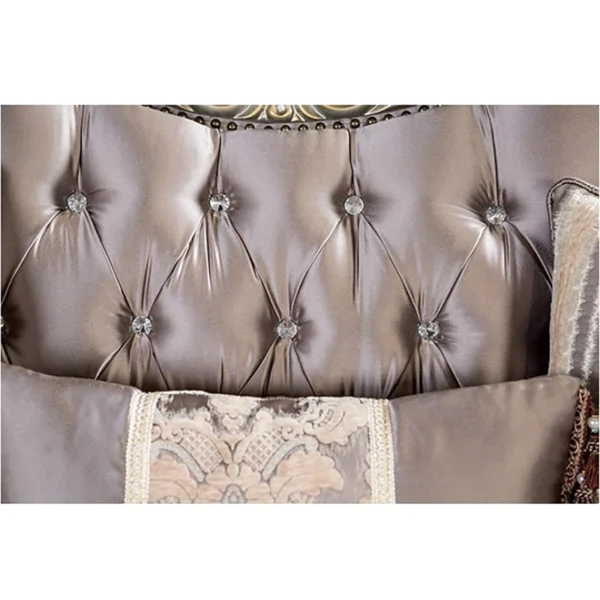 Luxury Carved Sofa – Upholstered 3 Seater Sofa for Living Room & Home Decor - Image 5