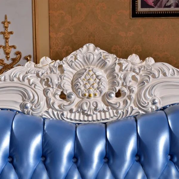 European Style Solid Wood Double-Sided Carved Sofa – Timeless Elegance for Living Room & Home Decor - Image 5